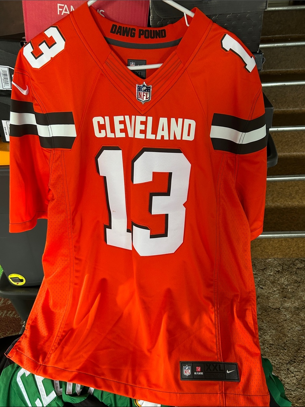 Nike Cleveland Orange #13 Football Jersey